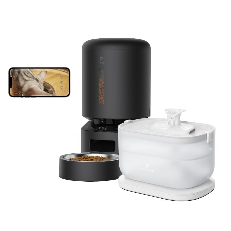 Camera Monitoring Feeder & Wireless Pump Fountain Kit